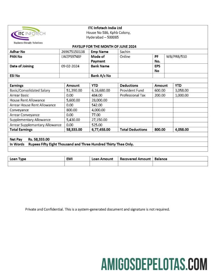 Para download Modelo de recibo de pagamento ITC Infotech em formatos Word e PDF.pdf, 1